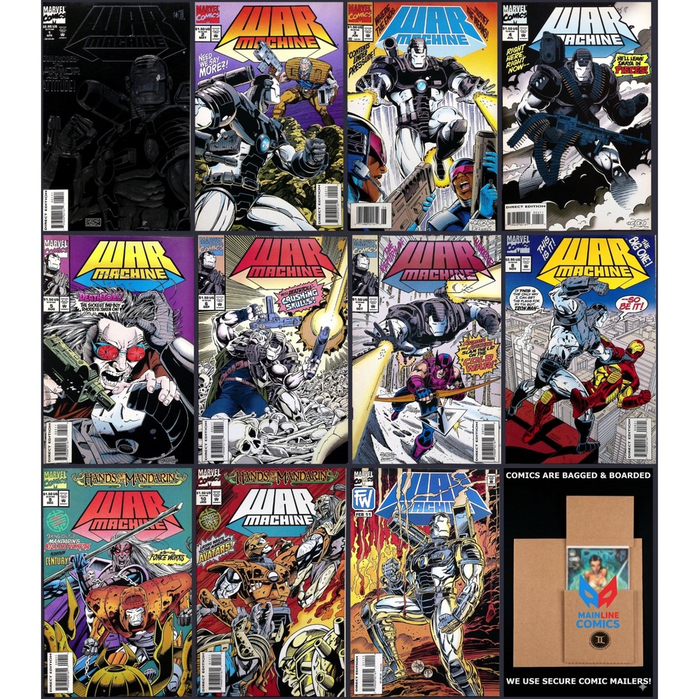Marvel Comic 11x Lot‎ War Machine #1-11 James Rhodes Iron Man Cable